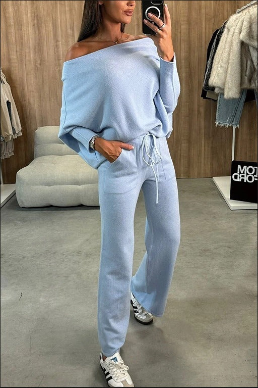 Temperament Commute Women's Solid Color Fashion Casual Two-piece Suit