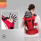 Baby sling multi-function baby waist stool front cross-holding bag four seasons breathable summer back-style holding baby artifact