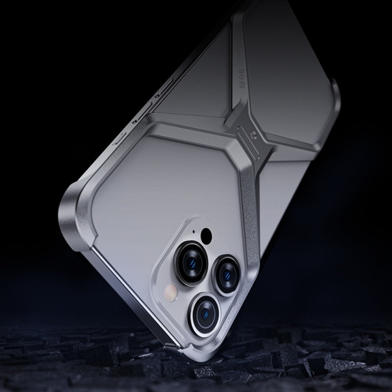 Aluminum Alloy Case New Hollow-out Frameless Heat Radiating Phone Shell